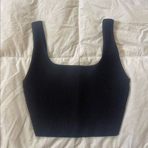 babaton ribbed croptop